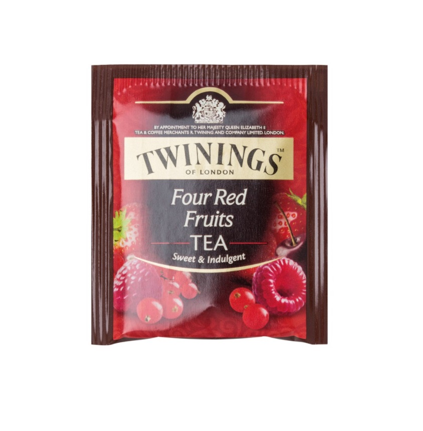 Trà TWININGS OF LONDON Four Red Fruits (hộp 25 gói x 2 g)