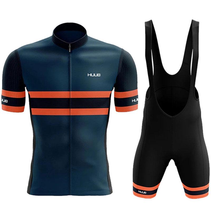 Mới 2023 Huub Team Cycling Jersey Short Sleeve Men Bi không Color: 8 Size: XS