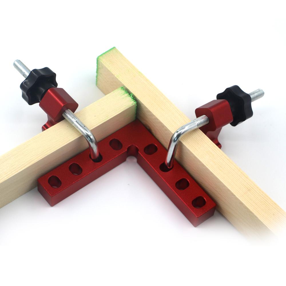 Woodworking Tool Square 90 ° Right Angle Clamp Woodworking Fixed Fixture Woodworking Adjustable Corner Clamping Ruler