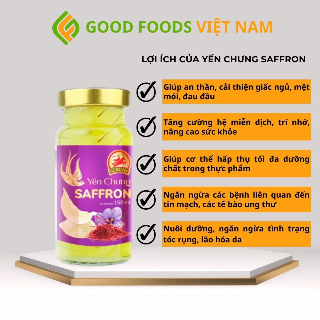 Yến Chưng Saffron Good Foods Việt Nam 150ml