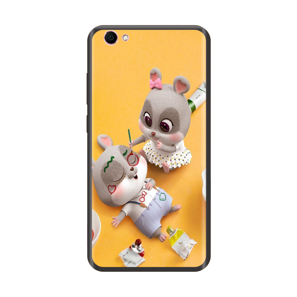 Ốp lưng TPU viền dẻo cho điện thoại VIVO V5 Hình Chuột Tết 2020 - Mẫu 27