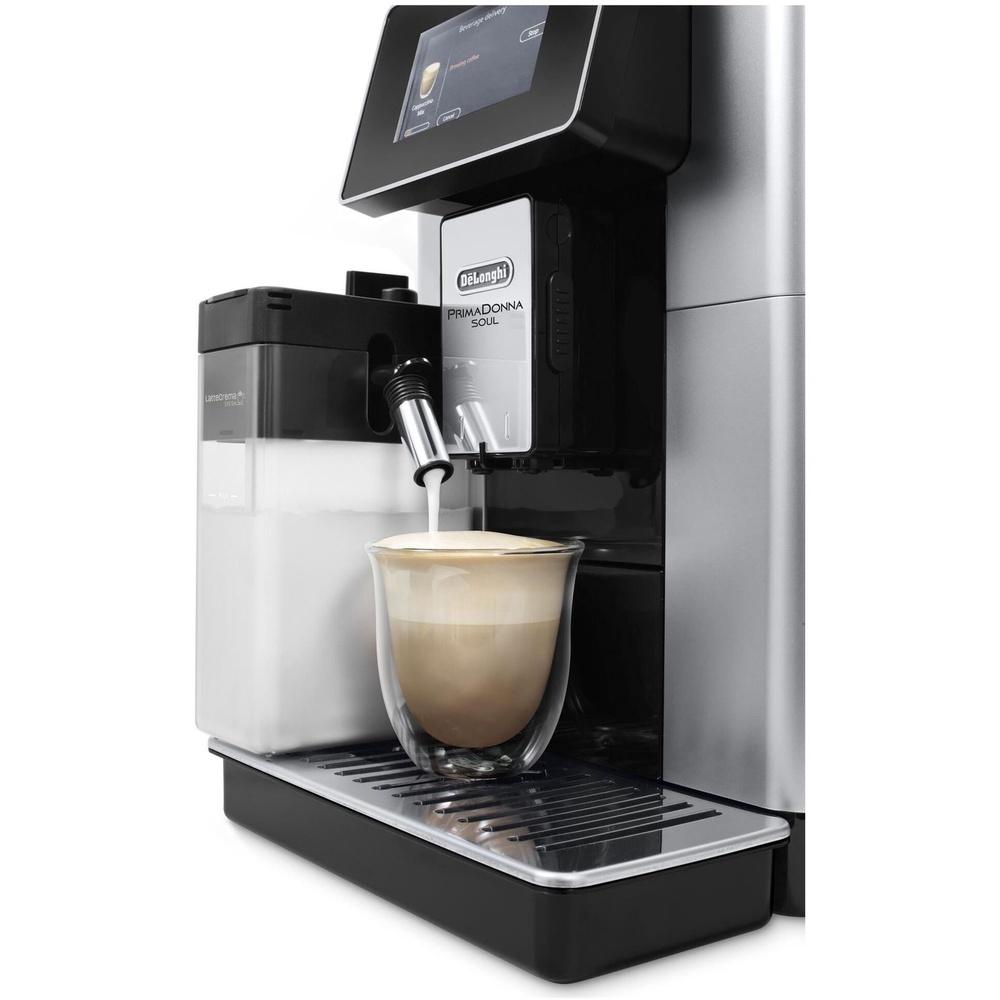 Máy Pha Cà Phê Tự Động DELONGHI ECAM 610.55.SB, Máy Pha Cafe, Espresso, Cappuccino, Model Mới Nhất, Nhập Đức