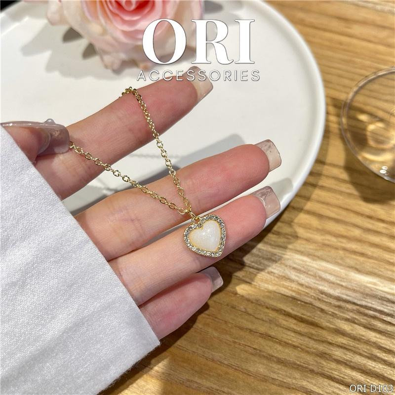 Dây chuyền nữ trái tim Lovely Heart xinh xắn thời trang ORI ACCESSORIES D103