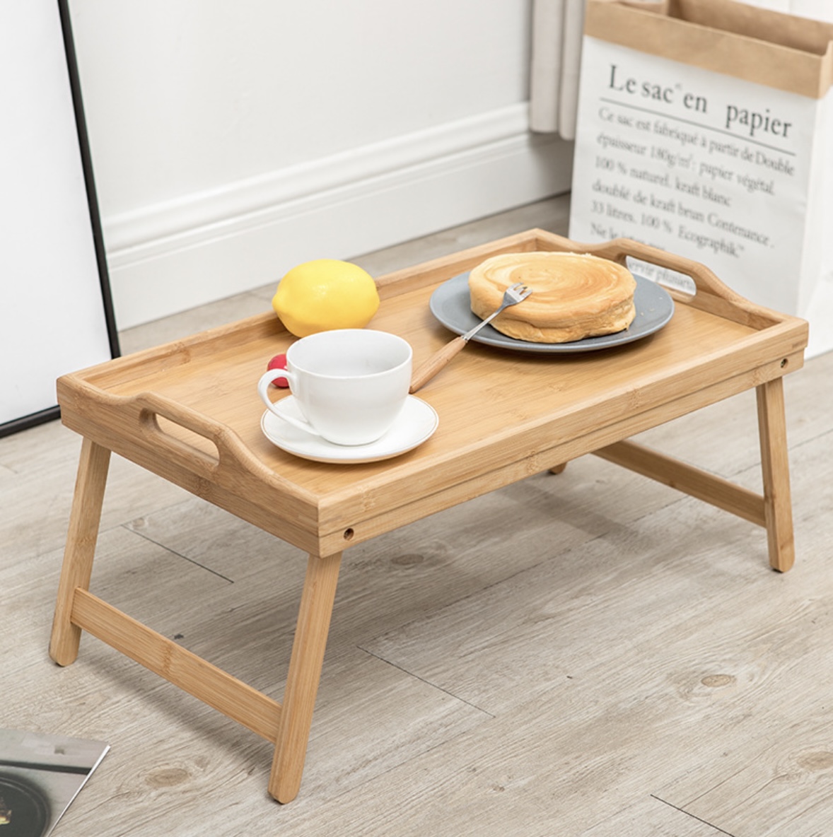 Bàn Tre Ăn Uống Làm Việc 2in1 Xếp Gọn