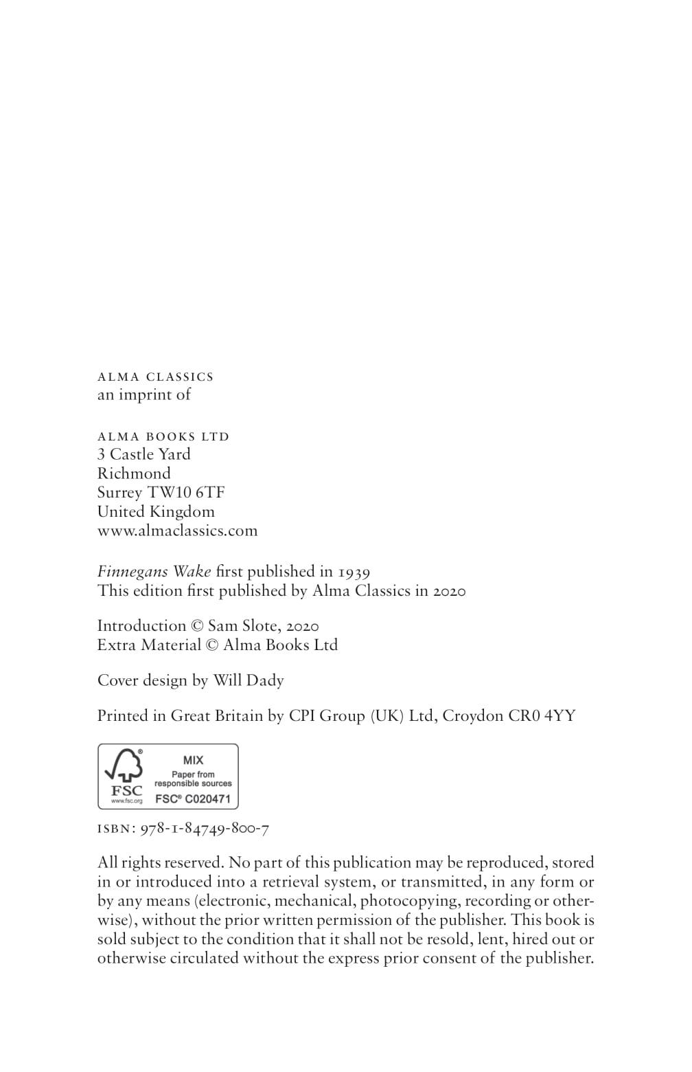 Sách ngoại văn: Finnegans Wake