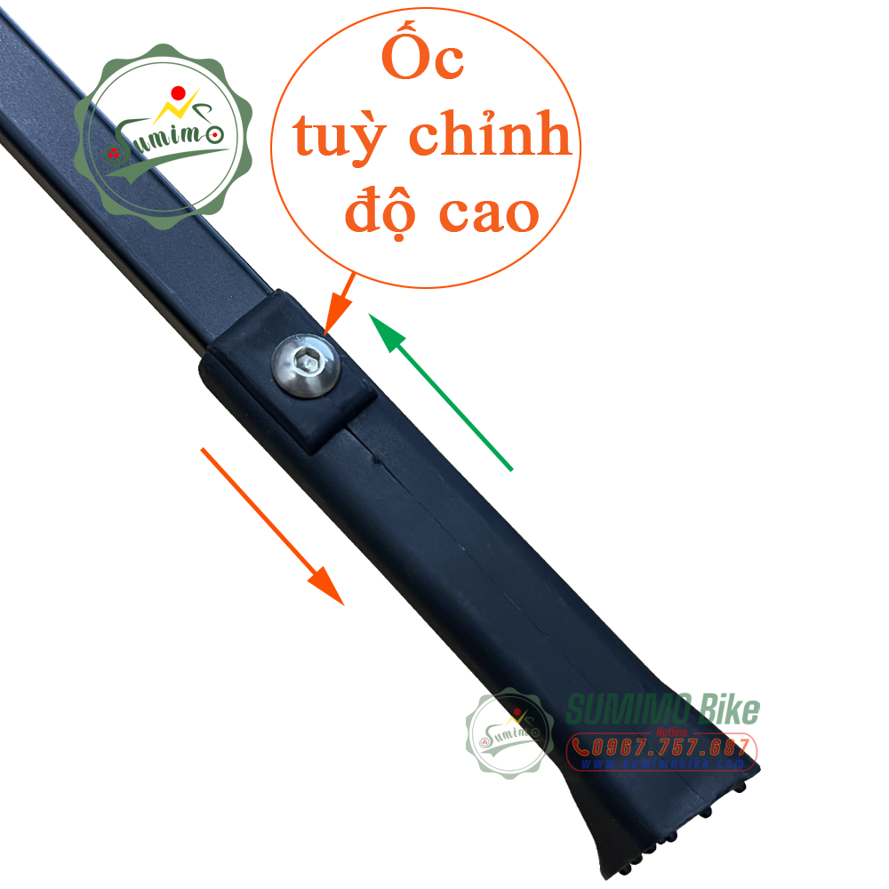 Chân chống bắt ty bật có bát định vị và tuỳ chỉnh độ cao