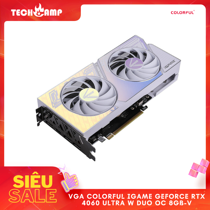 Card màn hình iGame GeForce RTX 4060 Ultra W DUO OC 8GB-V - Hàng chính hãng