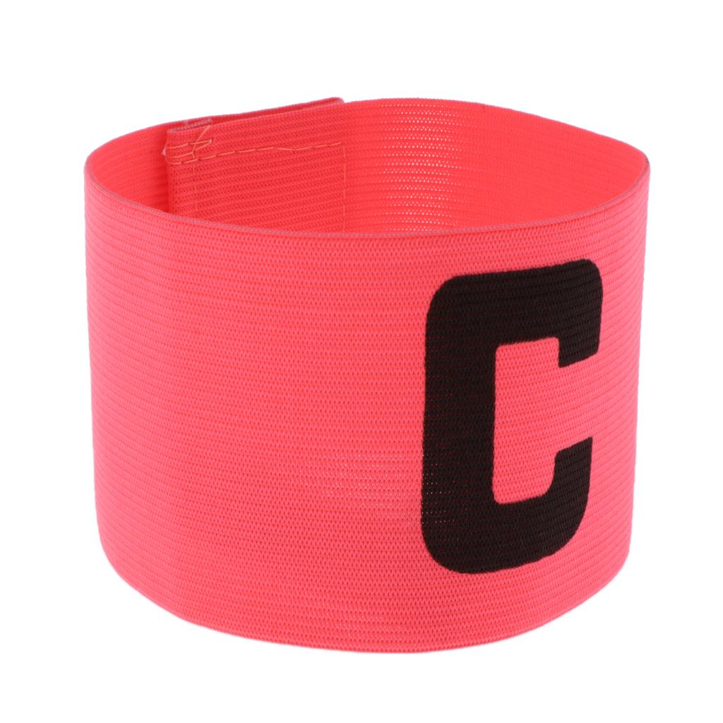 Captain Armband Football Soccer Sports Adjustable Arm Bands Fluorescent