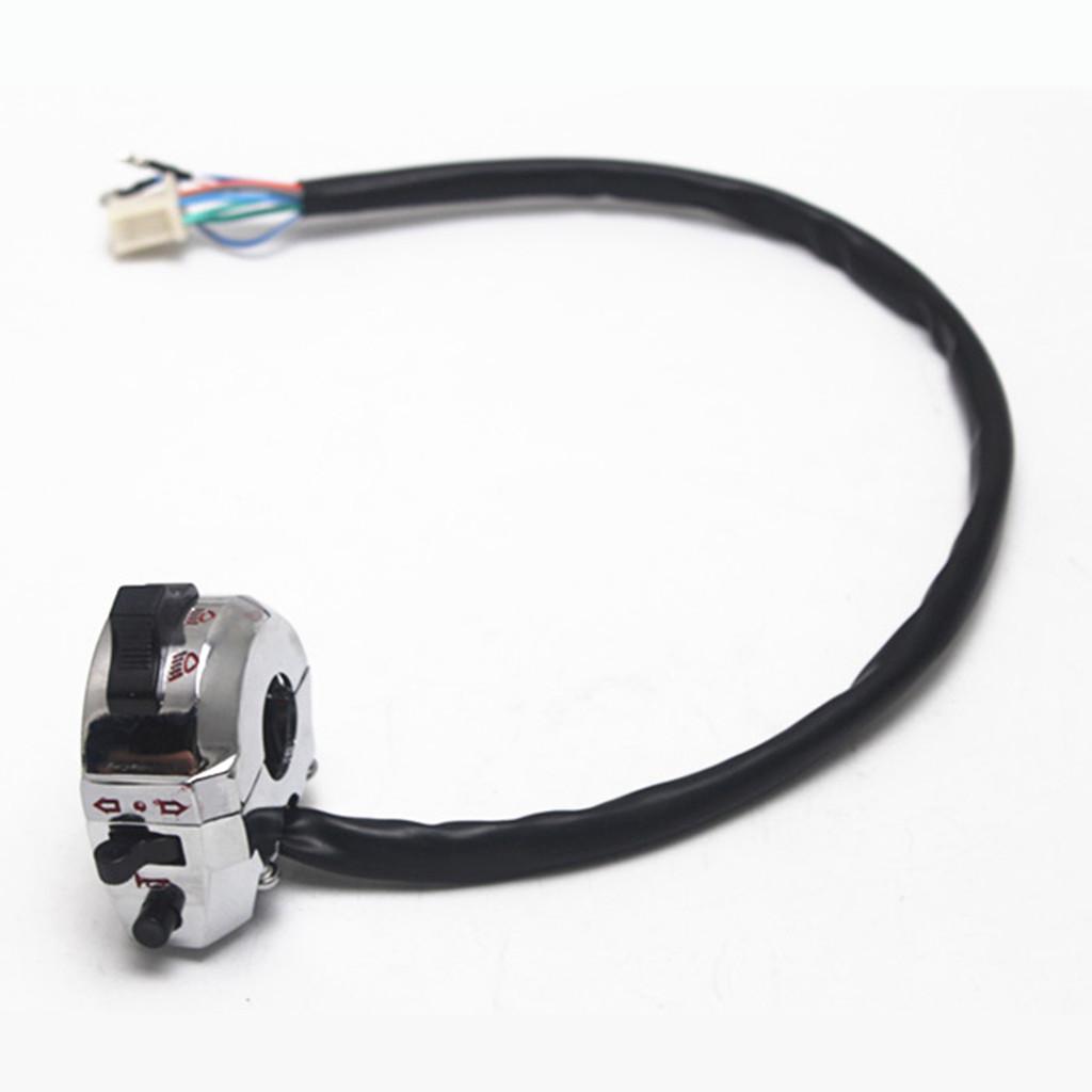 Replacement Motorcycle 7/8'' 22mm Handlebar High/Low Beam Turn Signal Light Horn Swtich
