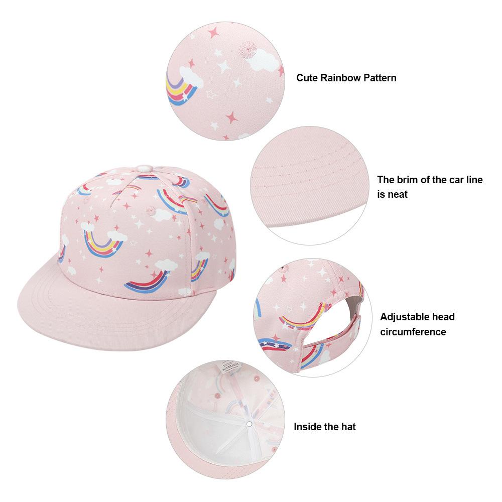 Trẻ em Khủng long in bóng chày mũ bóng chày ngoài trời Mũ điều chỉnh Trucker Cap Mũ trẻ em Mũ cho bé trai từ 1-8 tuổi Color: h Age Range: 1-2 Years