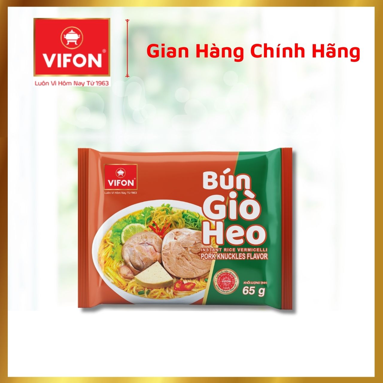 Thùng 30 Bún Giò Heo VIFON (65g / Gói)