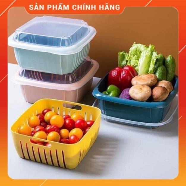 Giá đựng hoa quả vuông có chậu và nắp giá sỉ