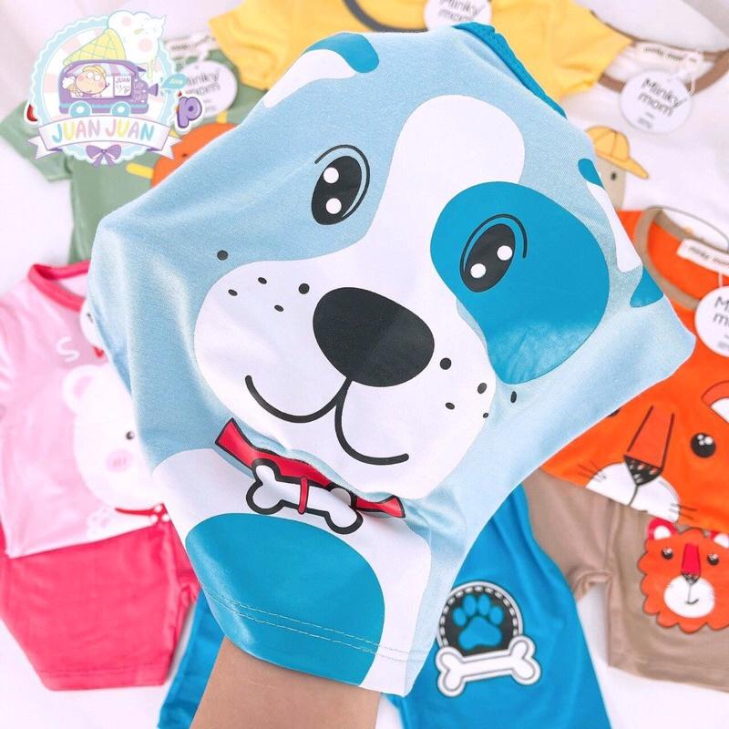 Đồ Bộ Bé Trai, Bé Gái Minky Mom Vải Thun Lạnh, Bộ Cộc Tay Cho Bé Mặc Nhà, Bộ Quần Áo Trẻ Em Dễ Thương Mùa Hè