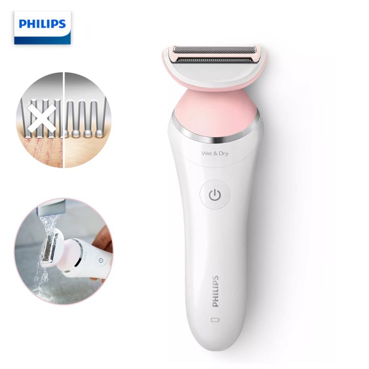 Máy làm sạch lông khô và ướt dùng cho nữ nhãn hiệu Philips BRL140 - Hàng Nhập Khẩu