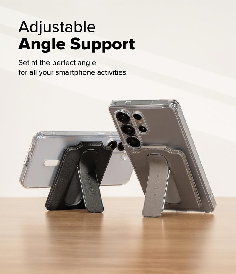 Ví kiêm giá đỡ RINGKE Slide Grip Wallet Magnetic Edge - Hàng Chính Hãng