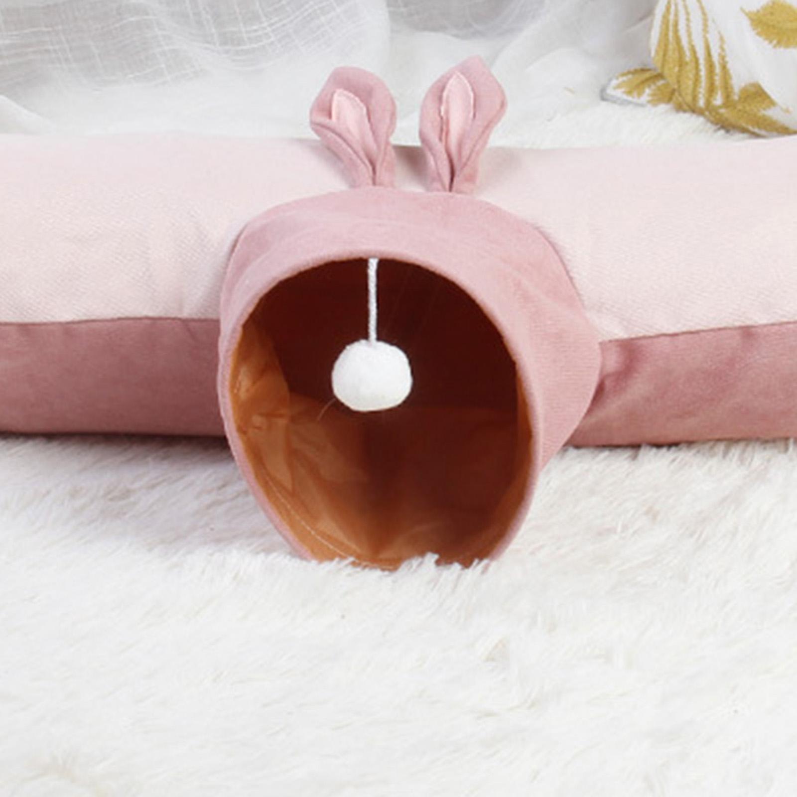 2pcs Guinea Pig Tunnel Collapsible Play Toy Pet Hideout For Hamster Mice
