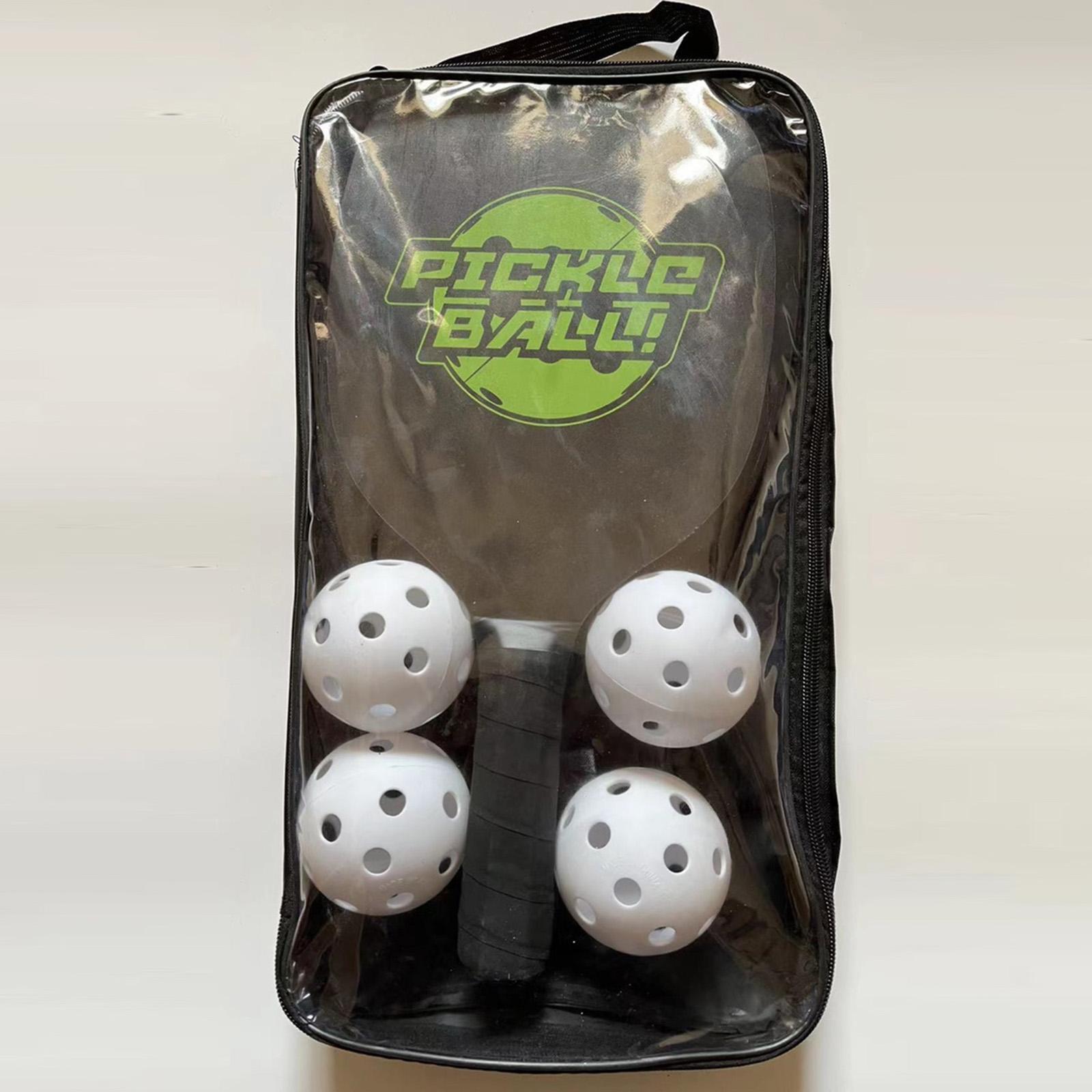 Paddles Rackets Set, Paddle Set of 2 Rackets and 4 s Balls, Racquet with carry pouch Unisex