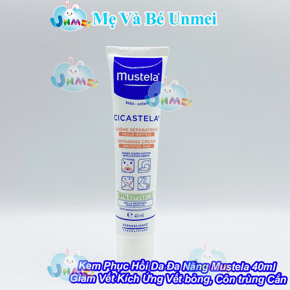 Kem Phục Hồi Da Đa Năng Mustela Cicastela Repairing Cream 40ml Dành Cho Bé Từ Sơ Sinh Và Trẻ Em