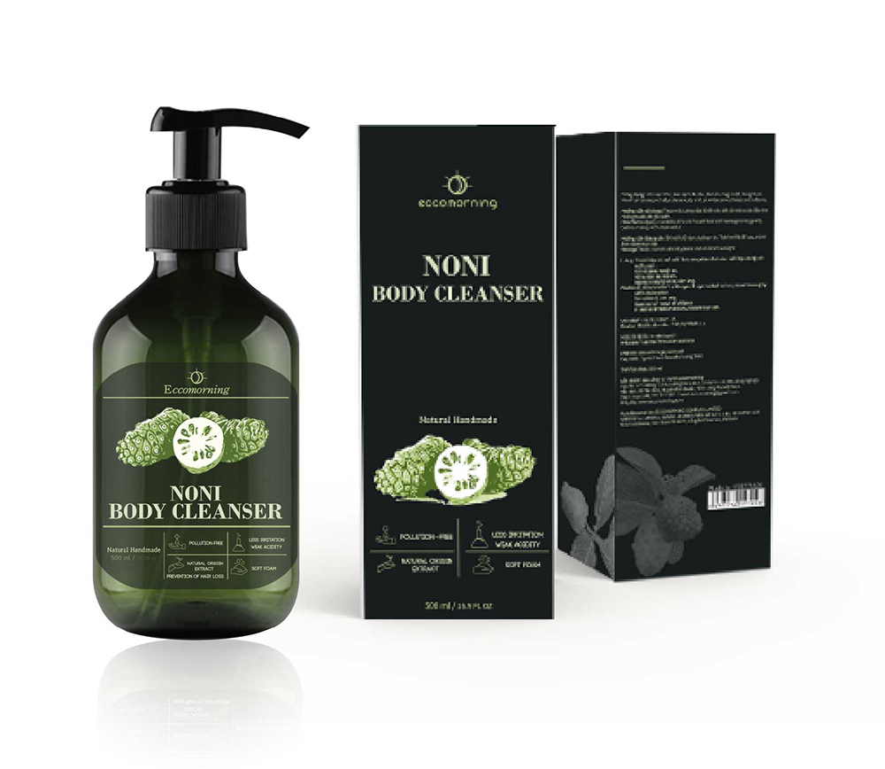 Combo Dầu Gội & Sữa Tắm Chiết Xuất Trái Nhàu Eccomorning 500ml/Chai - Natural Handmade Noni Body Cleanser & Hair Shampoo