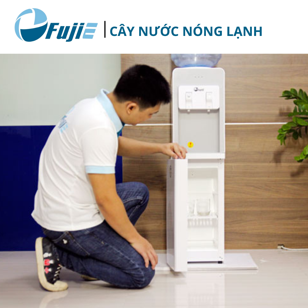 Cây nước nóng lạnh cao cấp FujiE WD1850E làm lạnh chip điện tử công nghệ Nhật Bản - Hàng chính hãng