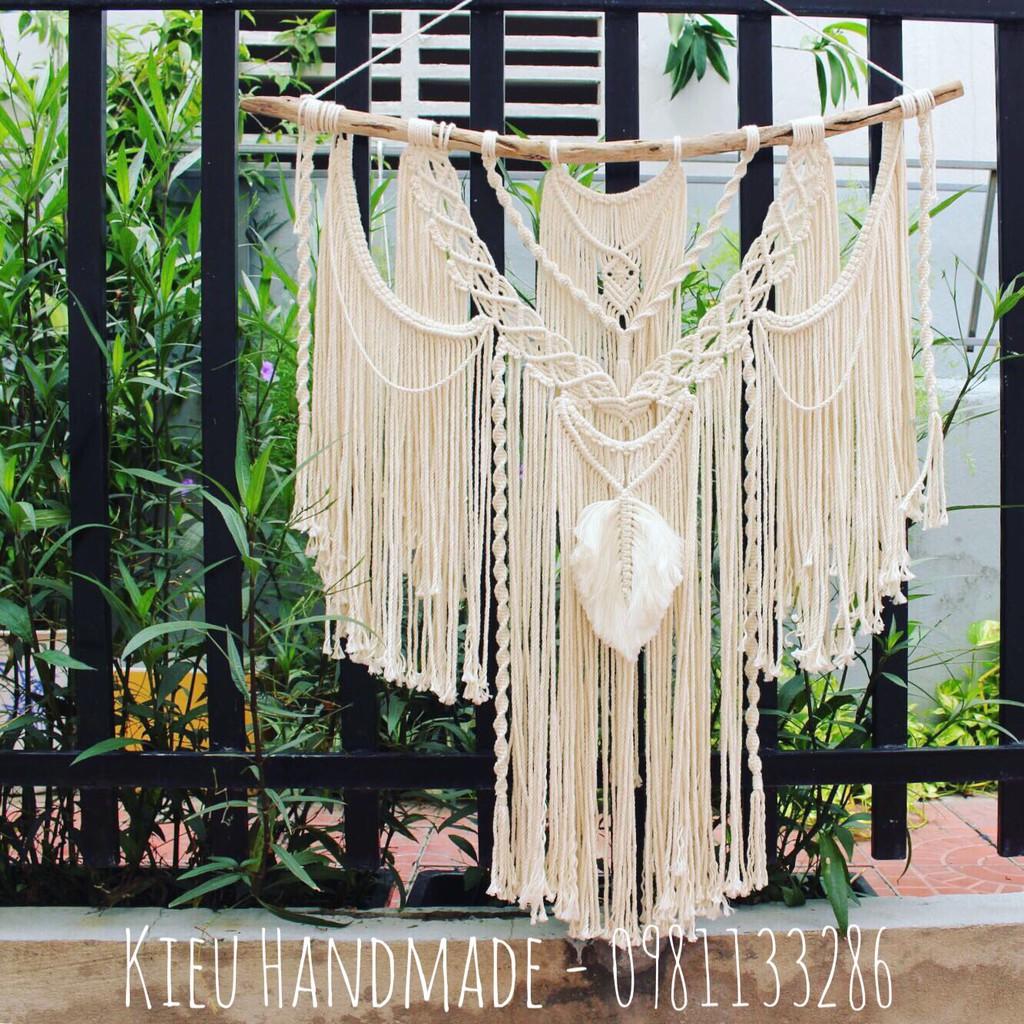 Trang trí tường macrame -ảnh thật- nhiều màu - có làm theo yêu cầu