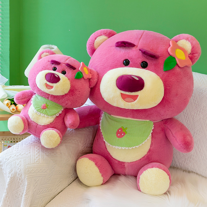 Gấu Dâu Lotso Hugging Bear Yếm Ngồi