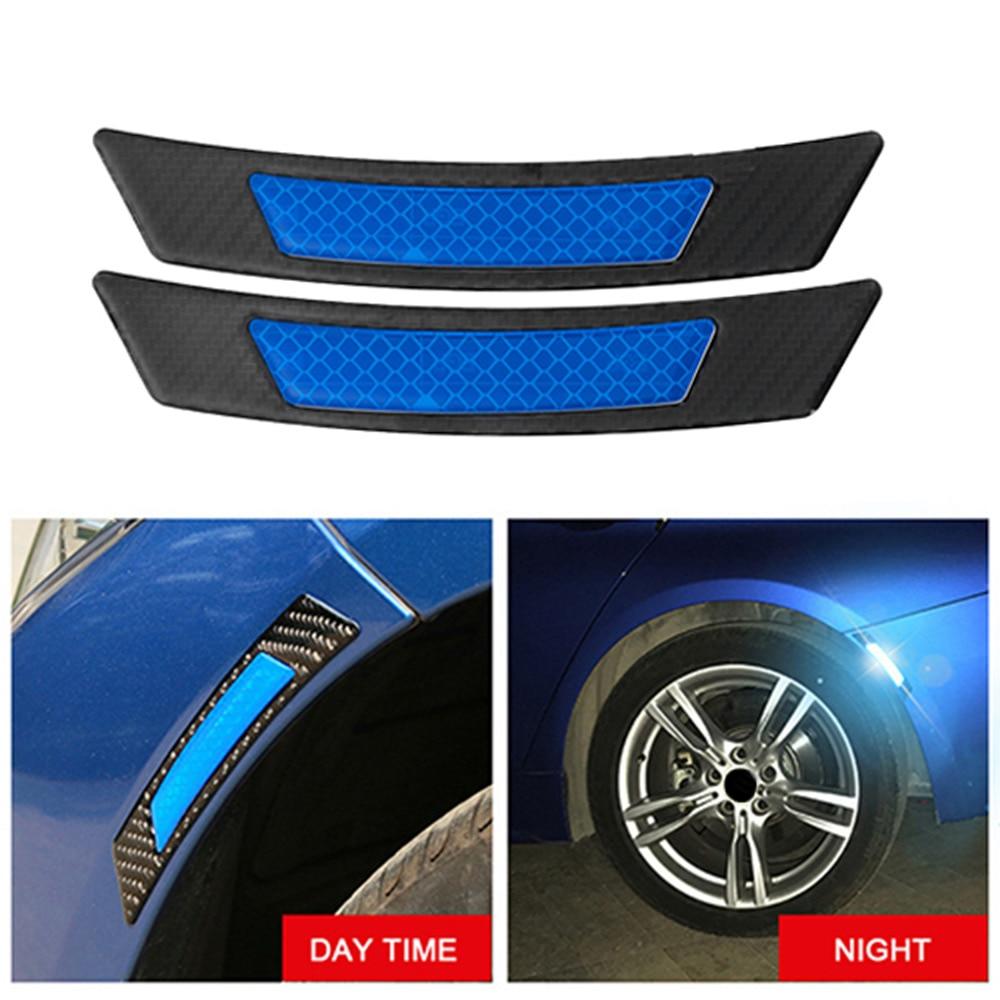 Miếng dán trang trí bánh xe hơi bằng sợi carbon phản quang cho Ford geely toyota