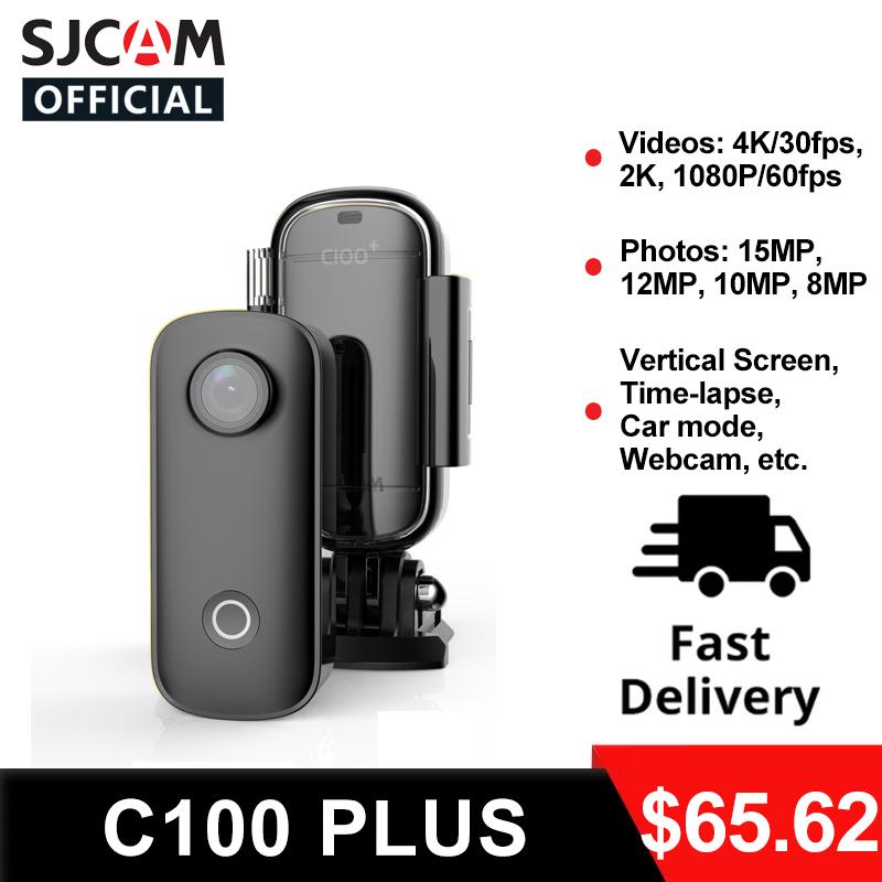 Camera hành động SJCAM C100PLUS gốc Camera 4K 30fps H.265 WiFi 30m Waterproof Sports DV Webcam