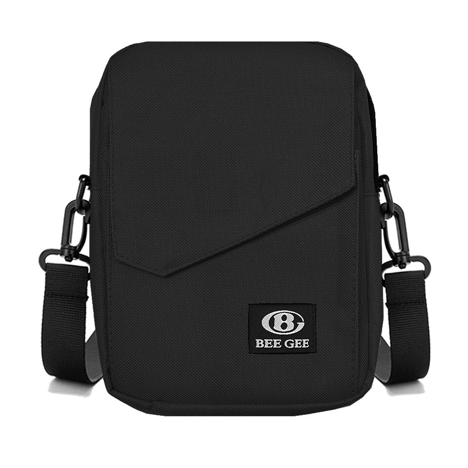 Túi Đeo Chéo Nam Nữ Thời Trang Bee Gee 0129 Để Điện Thoại Ipad Chống Thấm Nước Đẹp Chất Lượng Tốt - Màu Đen