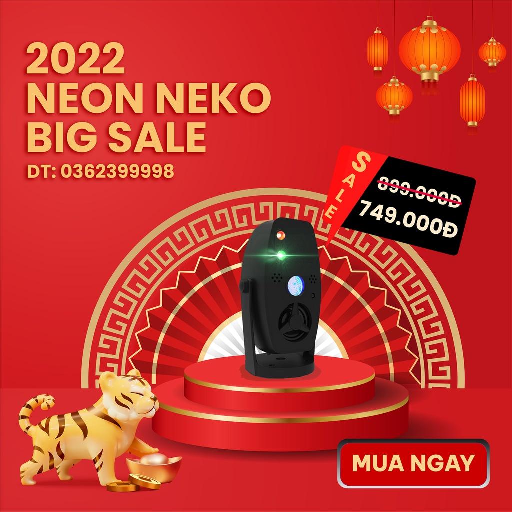 Đèn bay phòng M1 - loa tích hợp - cảm ứng theo nhạc có mic rời, đèn sân khấu cao cấp