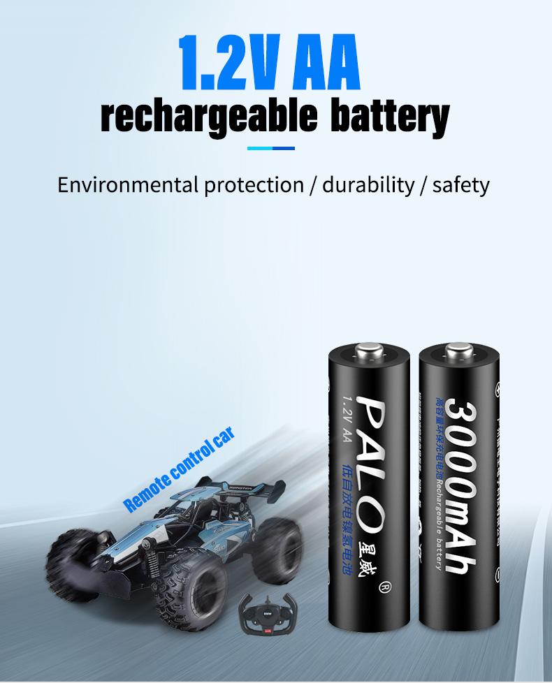 12/16/20/24//28/30/32/36 chiếc Pin sạc AA 1.2V Pin sạc AA Ni-MH 3000mAh Màu sắc: 12 chiếc AA