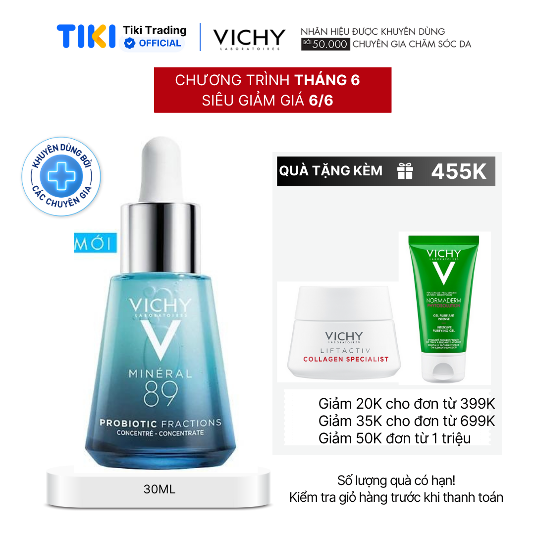 Tinh chất giải cứu làn da tức thì Vichy Mineral 89 Probiotic Fractions 30ml