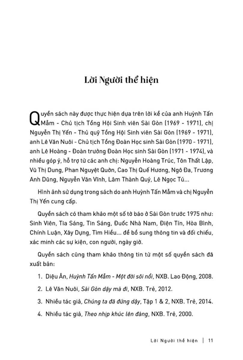 Chúng Ta Đòi Hòa Bình: Huỳnh Tấn Mẫm Và Phong Trào Yêu Nước, Tranh Đấu Của Thanh Niên, Sinh Viên, Học Sinh Sài Gòn, 1969-1975 _TRE