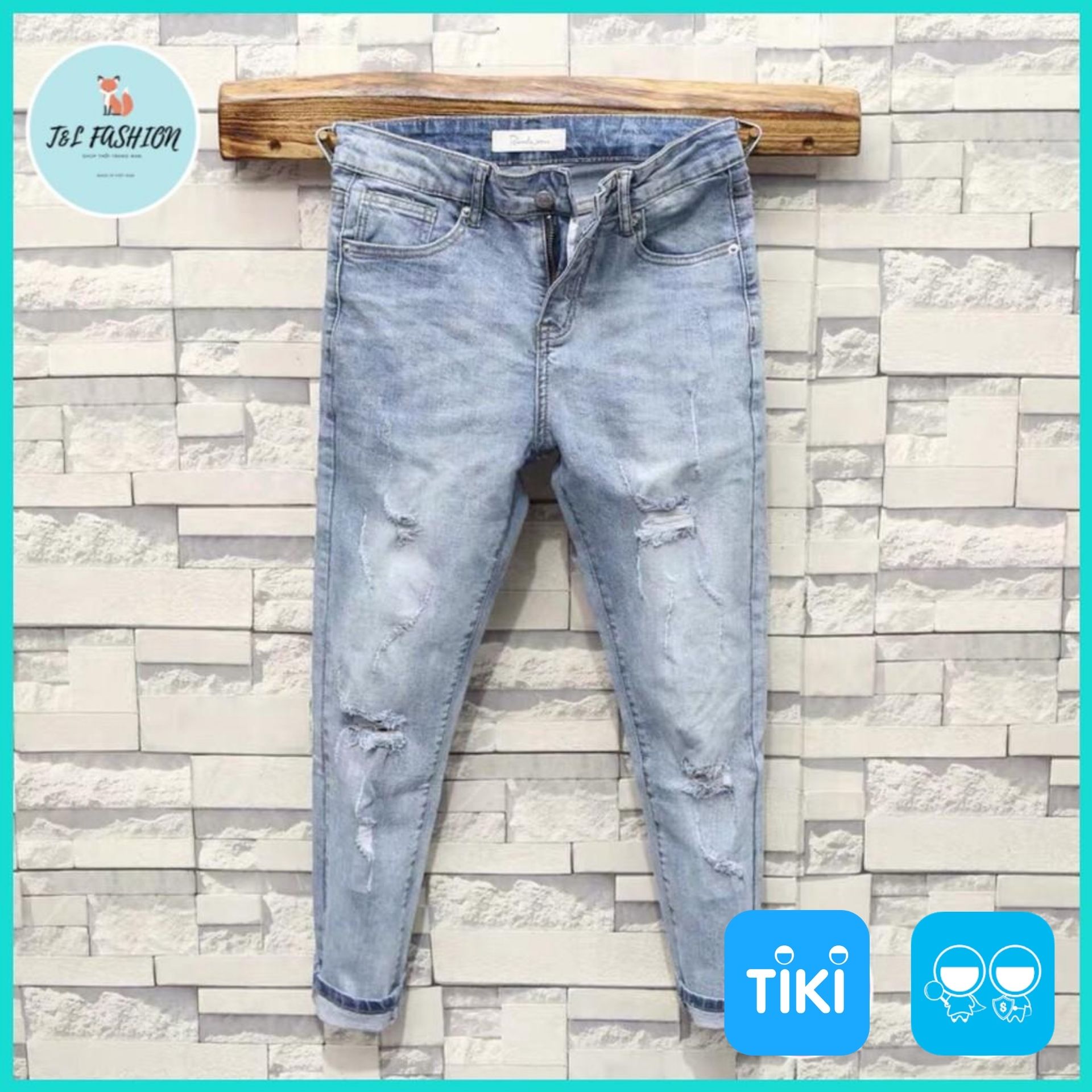 Quần Jean Nam, Quần Bò Nam kiểu mới hot trend phong cách hàn quốc msa14 - Màu xanh - 31