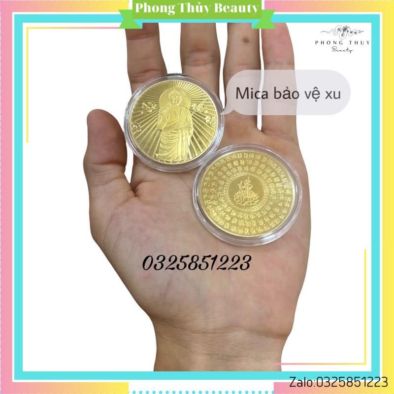 Xu Đức Phật , Phật Tổ Như Lai Mạ Vàng Phong Thuỷ May Mắn Có Vỏ Nhựa Bảo Vệ Cực Xịn