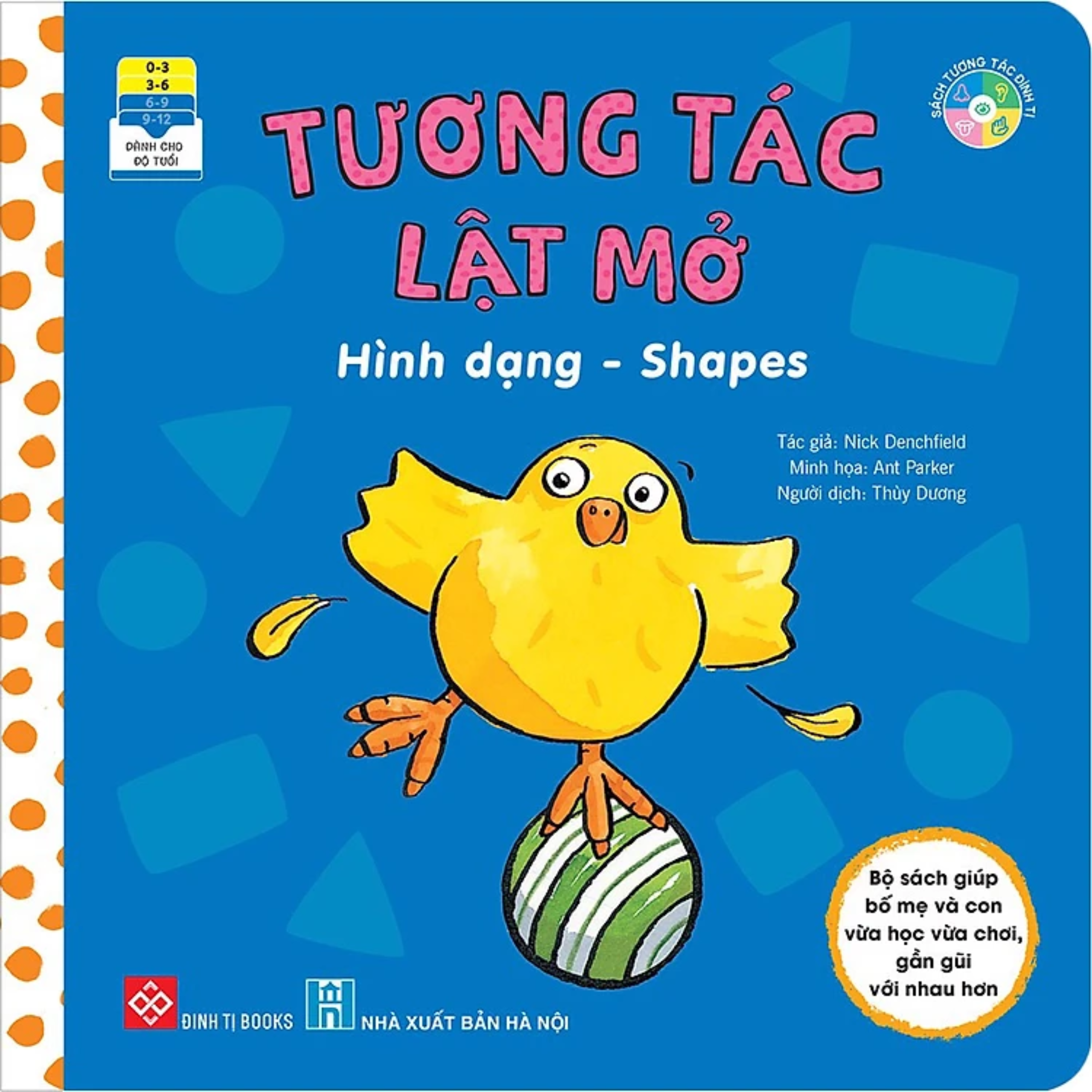 Sách Song Ngữ Việt Anh Cho Bé: Tương Tác Lật Mở - Hình dạng - Shapes