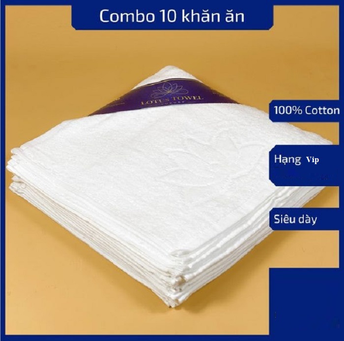 Set 10 khăn ăn cotton