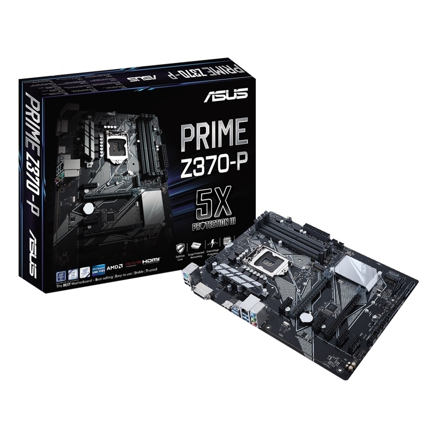 Bo Mạch Chủ Mainboard Asus Prime Z370-P Intel LGA-1151 ATX - Hàng Chính Hãng