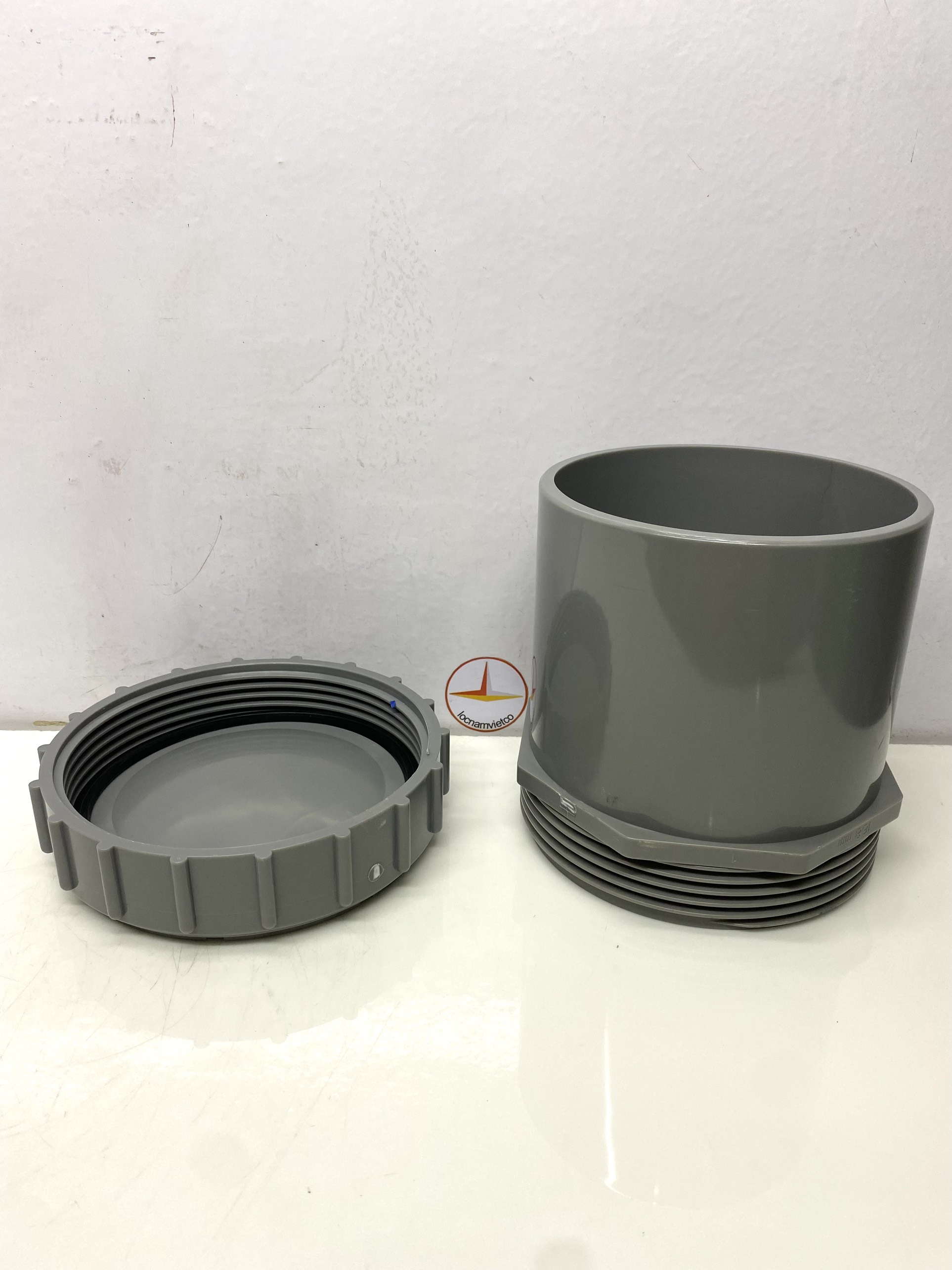 Bít xả ren ngoài 168 (Male threaded clean out) nhựa PVC Bình Minh _BXRN168
