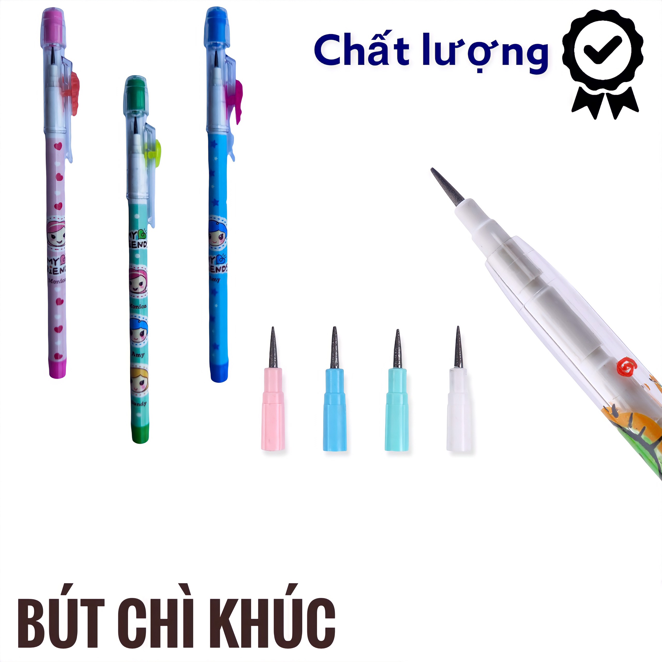 Bút, Viết chì khúc UNI chì đầu 0.5mm - Giao màu ngẫu nhiên