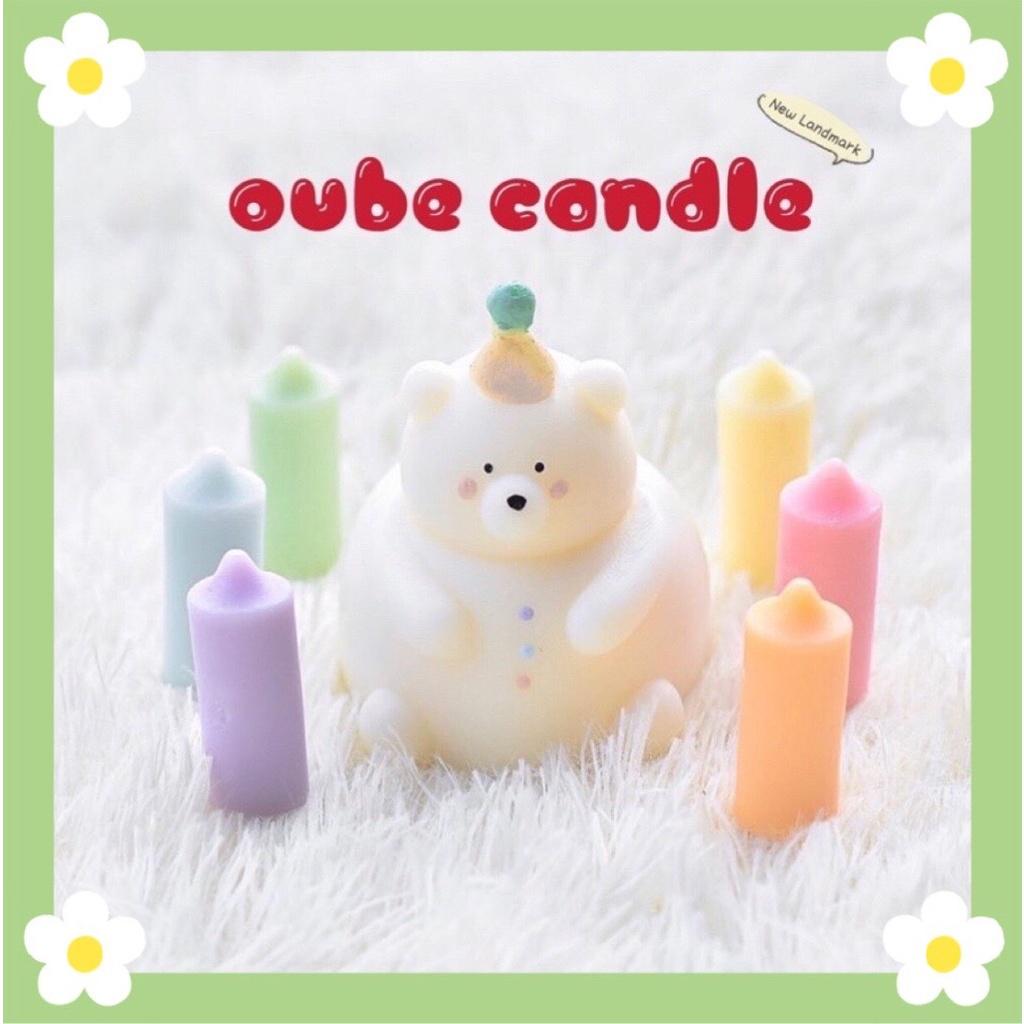 Nến Thơm Cao Cấp Hình Chú Gấu Mũm Mĩm Chubby Bear dễ thương - Quà tặng sinh nhật decor | Oube Candle NT42