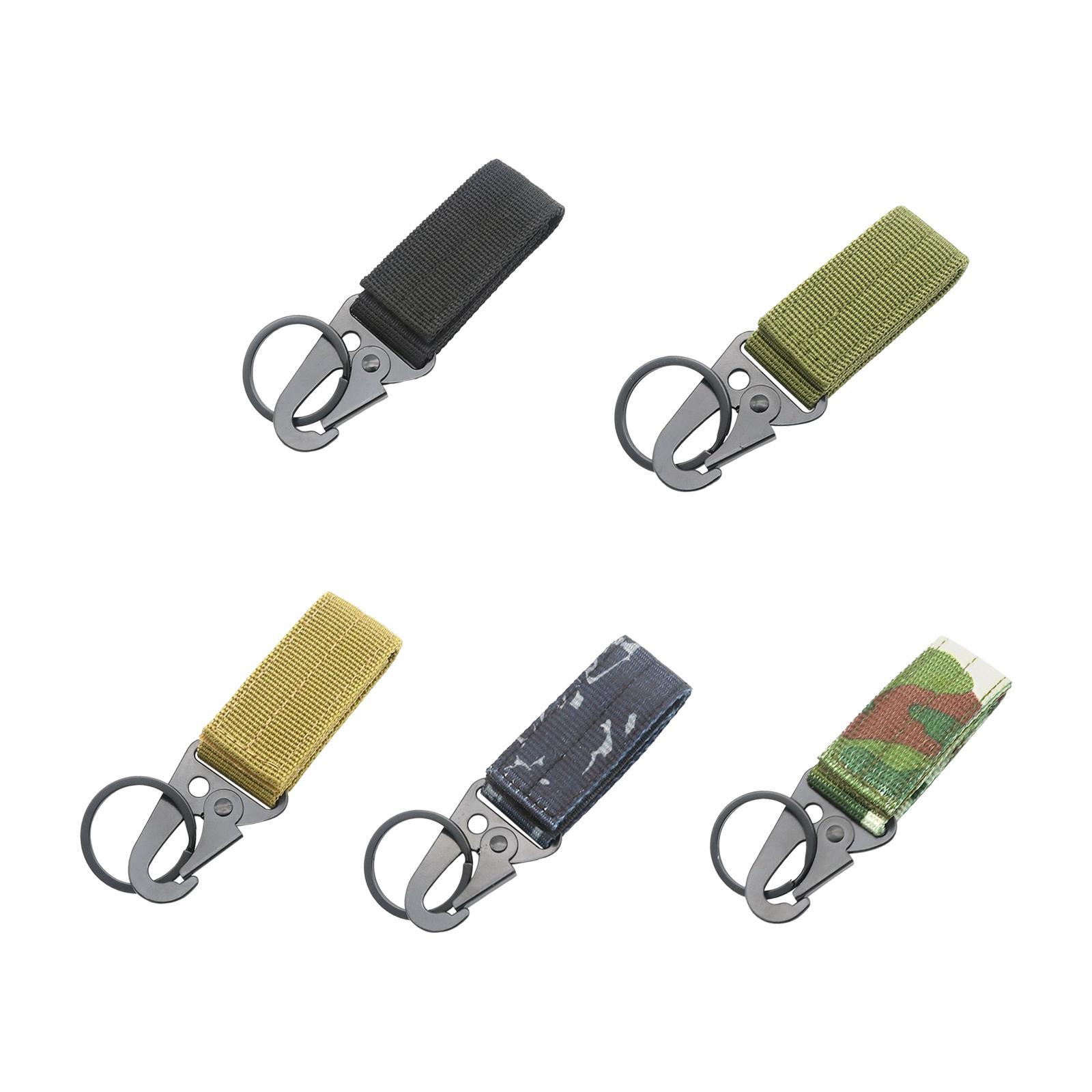 2xNylon Webbing Buckle Hanging Belt Key Hook for Outdoor Activities Climbing