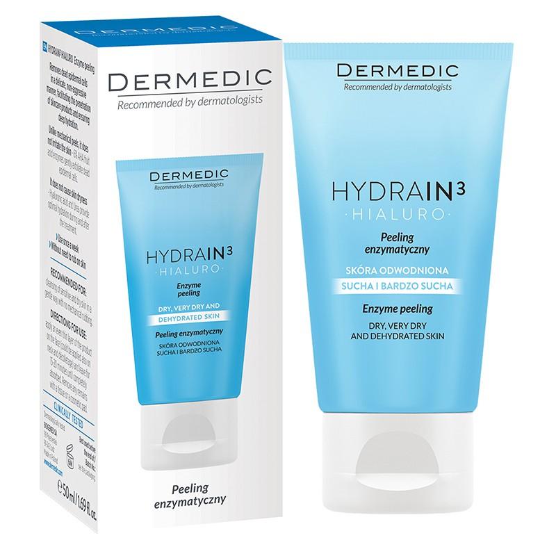 Tẩy tế bào chết enzyme dành cho da mất nước Dermedic Hydrain3 Hialuro Enzyme Peeling 50g