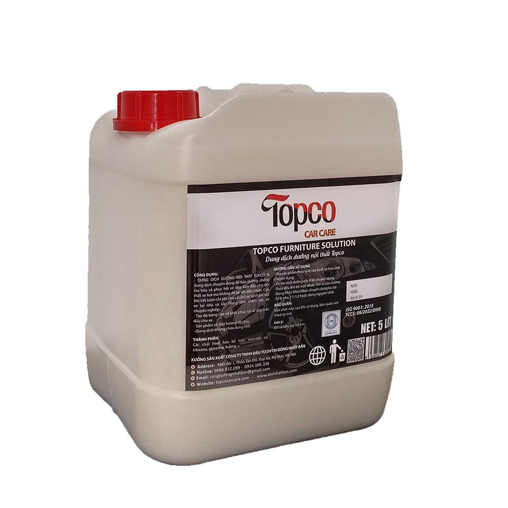 Dung dịch dưỡng nội thất Topco 5 lít đánh bóng nội thất ô tô