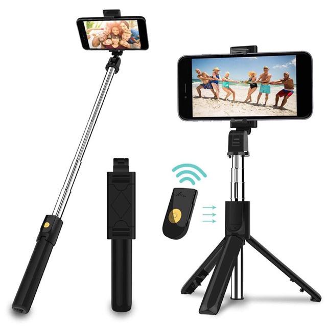 Gậy tự sướng selfie chụp ảnh qua bluetooth đa năng, tripod 3 chân giá đỡ điện thoại livestream - MINPRO