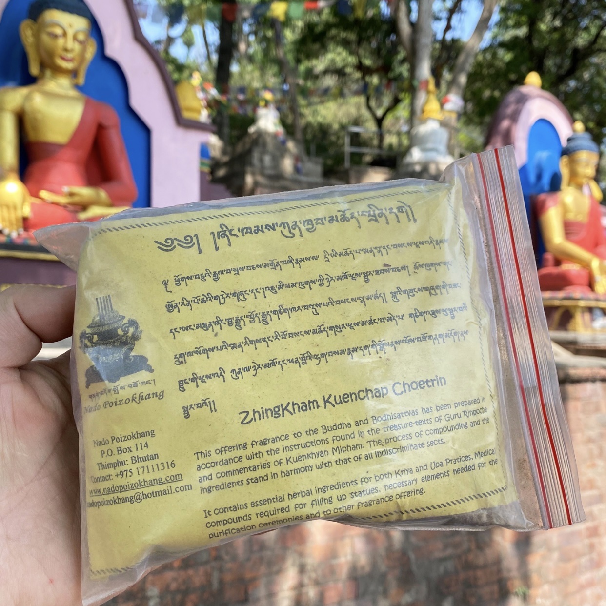 Hương nhang bột nado nhãn vàng