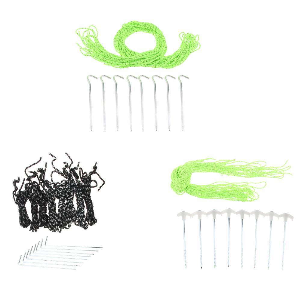 Heavy Duty Aluminum Alloy Outdoor Tent Accessories Tent Stakes Tent Nails & Wind Rope & Bag