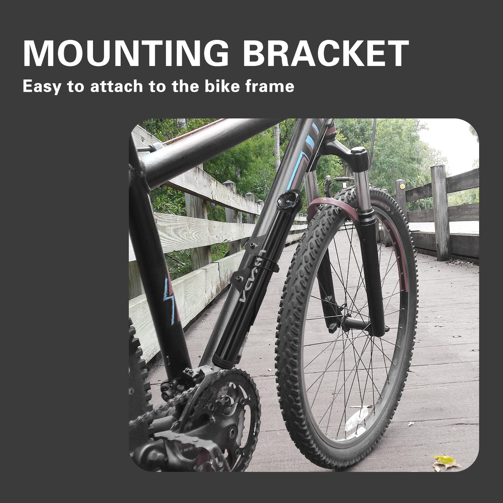 Lixada Mini Electric Air Pump with Pressure Gauge USB Rechargeable 120PSI Cycling Bike Hand Air Pump Tire Inflator MTB Bicycle Pump