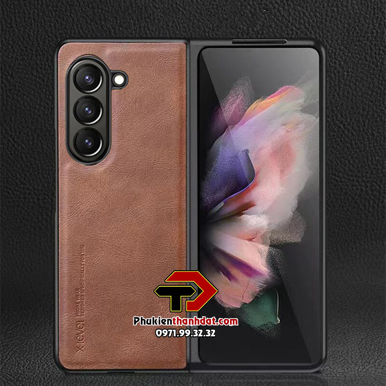 Ốp lưng da dành cho SamSung Galaxy Z Fold5 chính hãng X-level - Hàng chính hãng