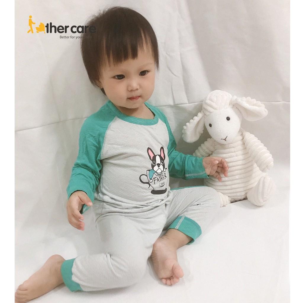 Bộ Quần áo FatherCare Raglan DT - Cún tách trà FC848